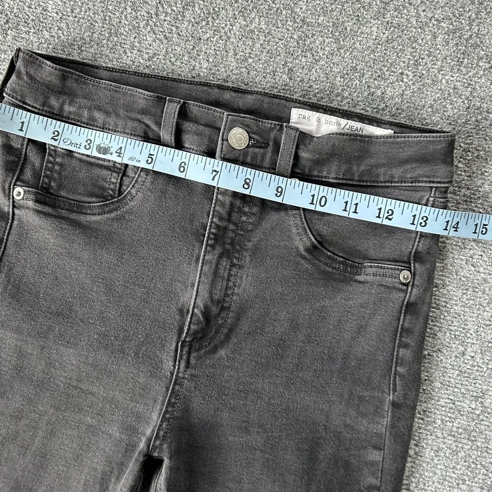 Rag Bone Jeans Womens 28 Black High Rise Skinny‎ Modal Stretch Denim Ankle